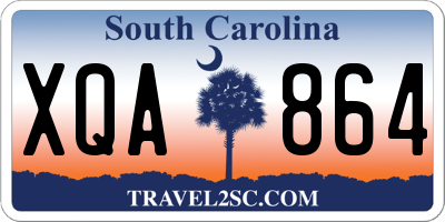 SC license plate XQA864