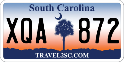 SC license plate XQA872