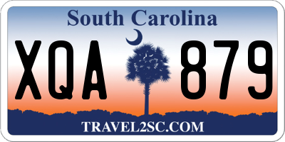 SC license plate XQA879