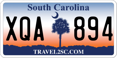 SC license plate XQA894