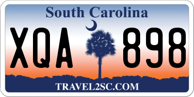 SC license plate XQA898
