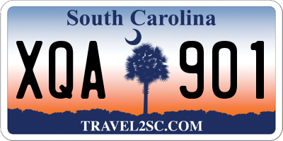SC license plate XQA901