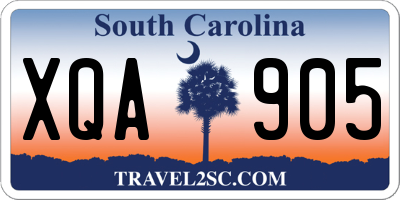 SC license plate XQA905
