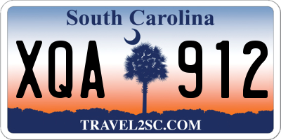 SC license plate XQA912