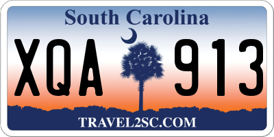 SC license plate XQA913