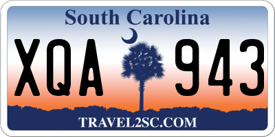 SC license plate XQA943