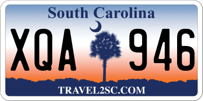 SC license plate XQA946