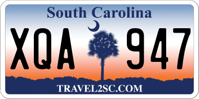 SC license plate XQA947
