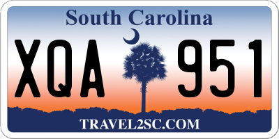 SC license plate XQA951