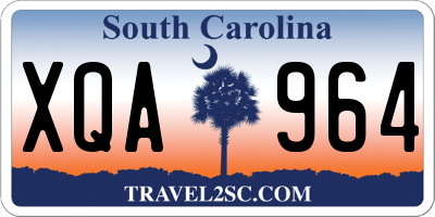 SC license plate XQA964