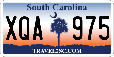 SC license plate XQA975