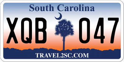 SC license plate XQB047