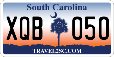 SC license plate XQB050