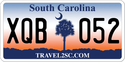 SC license plate XQB052