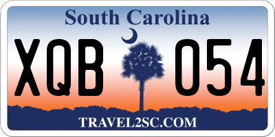 SC license plate XQB054