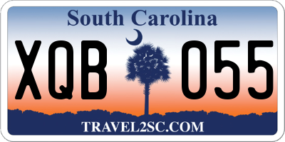 SC license plate XQB055