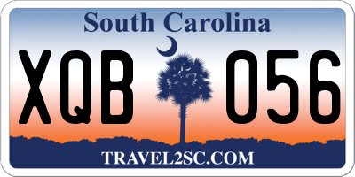 SC license plate XQB056