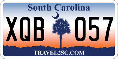 SC license plate XQB057