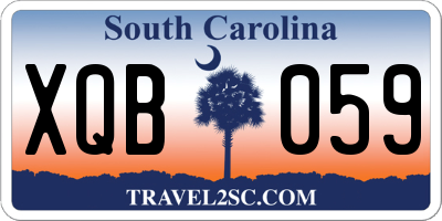 SC license plate XQB059