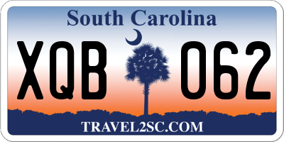 SC license plate XQB062