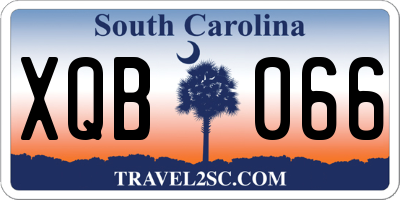SC license plate XQB066