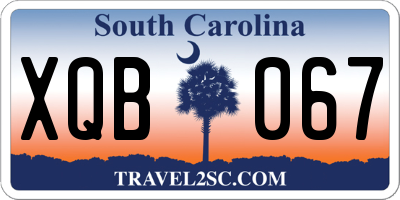 SC license plate XQB067