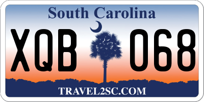 SC license plate XQB068