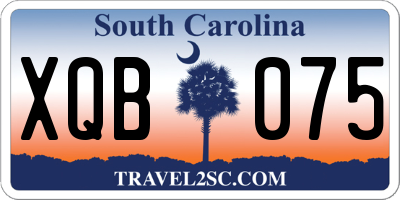 SC license plate XQB075