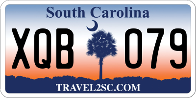 SC license plate XQB079