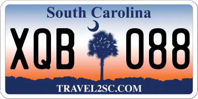 SC license plate XQB088