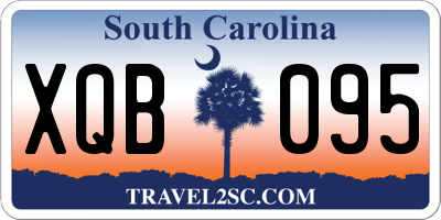 SC license plate XQB095