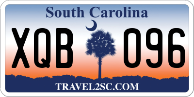 SC license plate XQB096