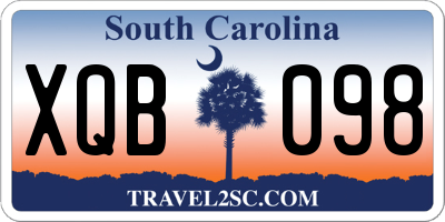 SC license plate XQB098