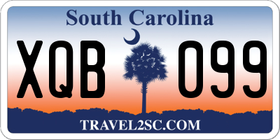SC license plate XQB099