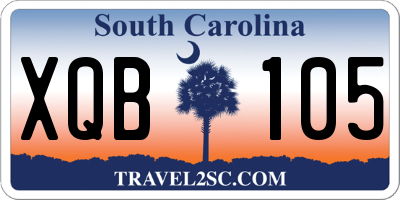 SC license plate XQB105