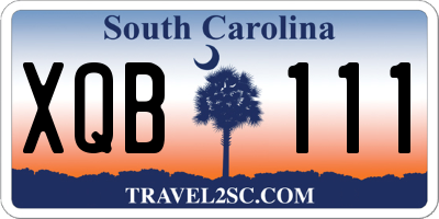 SC license plate XQB111