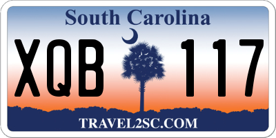 SC license plate XQB117