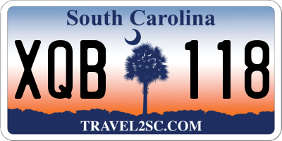 SC license plate XQB118
