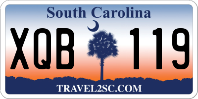 SC license plate XQB119