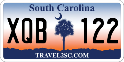 SC license plate XQB122