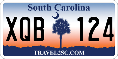 SC license plate XQB124