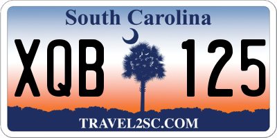 SC license plate XQB125