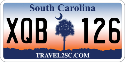 SC license plate XQB126