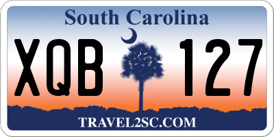 SC license plate XQB127
