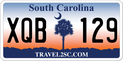 SC license plate XQB129