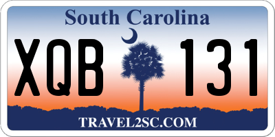 SC license plate XQB131