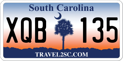 SC license plate XQB135