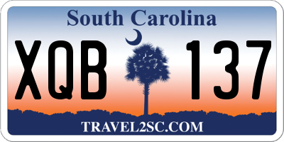 SC license plate XQB137