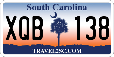 SC license plate XQB138