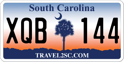 SC license plate XQB144